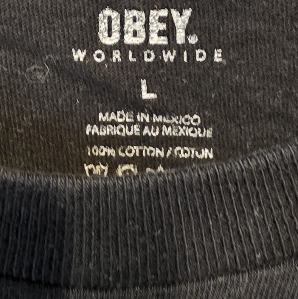 Obey Black Tee with Vibrant Graphic - Picture 2 of 4
